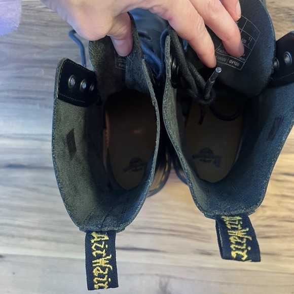 Dr. Martens Clemency 8 Eye Boots Black Smooth Leather Women's US 11 Heeled - Picture 8 of 16